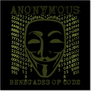 Cyber Shadows – Anonymous Face Posters and Art
